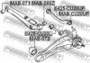 FEBEST MAB-CU20UP Control Arm-/Trailing Arm Bush